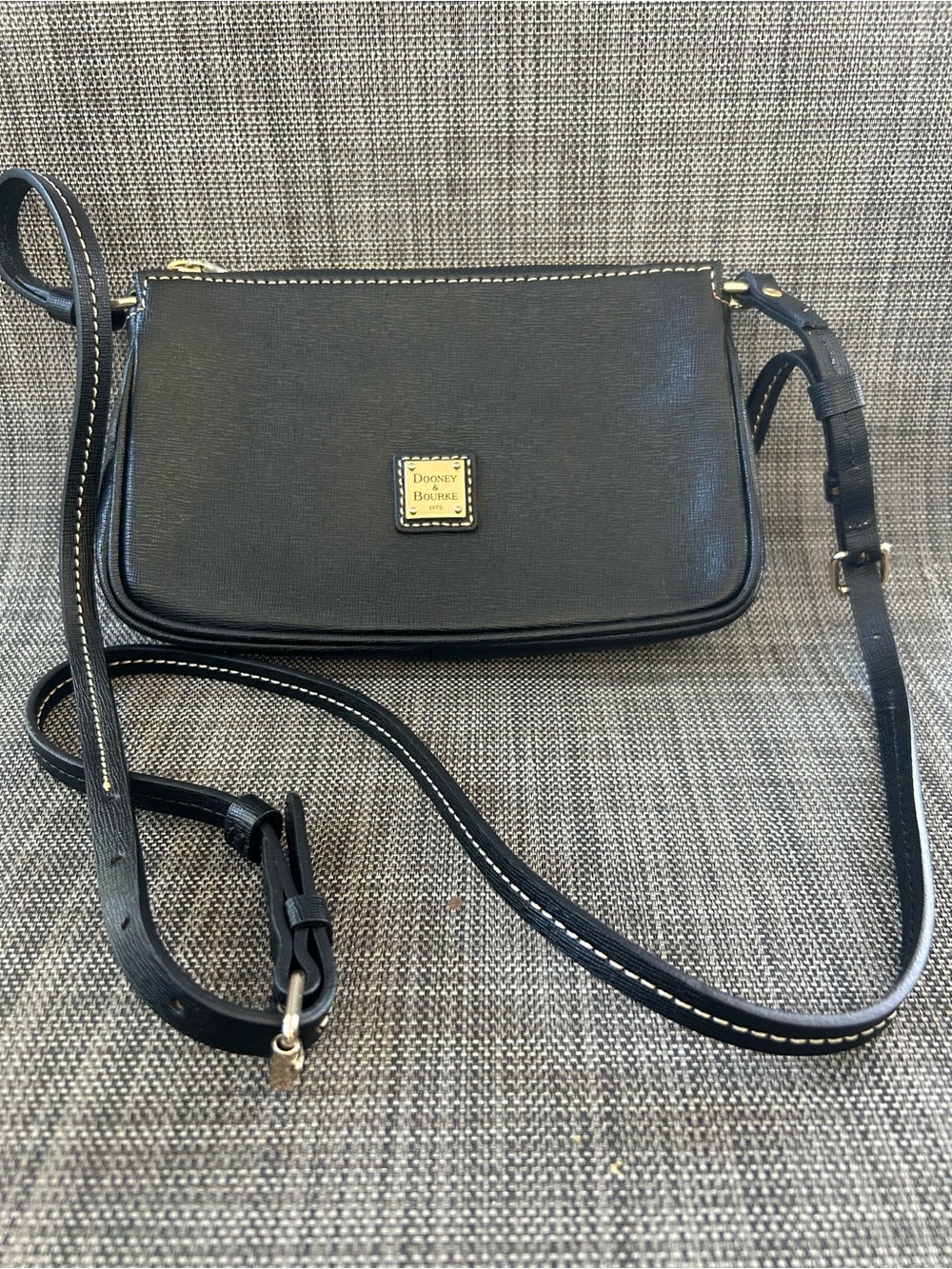 Dooney & Bourke Black Saffiano Leather Lexi Crossbody Bag